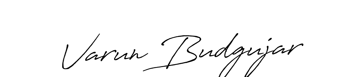 How to make Varun Budgujar signature? Antro_Vectra_Bolder is a professional autograph style. Create handwritten signature for Varun Budgujar name. Varun Budgujar signature style 7 images and pictures png