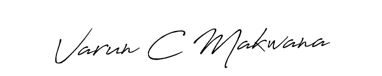 How to make Varun C Makwana signature? Antro_Vectra_Bolder is a professional autograph style. Create handwritten signature for Varun C Makwana name. Varun C Makwana signature style 7 images and pictures png