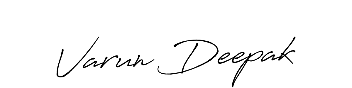 Antro_Vectra_Bolder is a professional signature style that is perfect for those who want to add a touch of class to their signature. It is also a great choice for those who want to make their signature more unique. Get Varun Deepak name to fancy signature for free. Varun Deepak signature style 7 images and pictures png