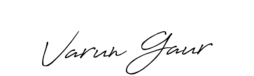 Use a signature maker to create a handwritten signature online. With this signature software, you can design (Antro_Vectra_Bolder) your own signature for name Varun Gaur. Varun Gaur signature style 7 images and pictures png