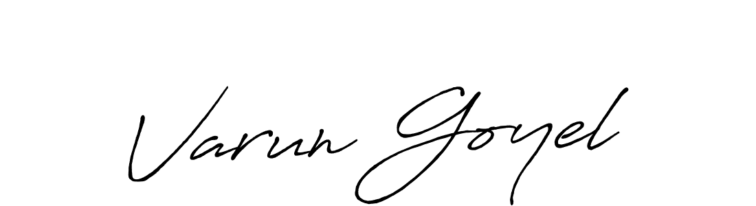 Also we have Varun Goyel name is the best signature style. Create professional handwritten signature collection using Antro_Vectra_Bolder autograph style. Varun Goyel signature style 7 images and pictures png