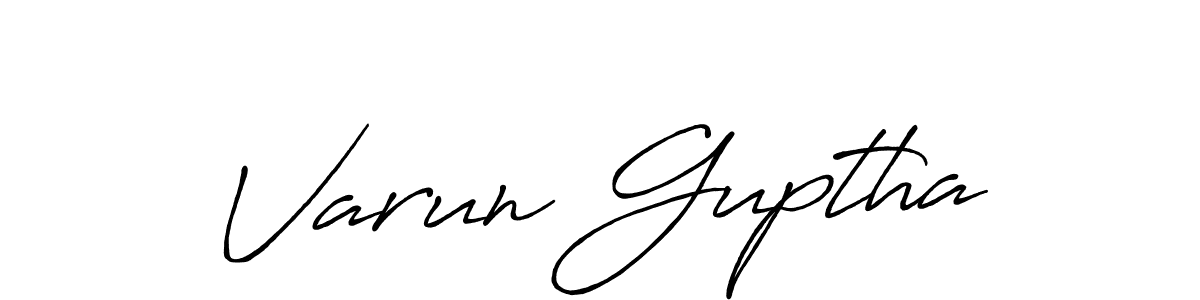 Make a beautiful signature design for name Varun Guptha. Use this online signature maker to create a handwritten signature for free. Varun Guptha signature style 7 images and pictures png