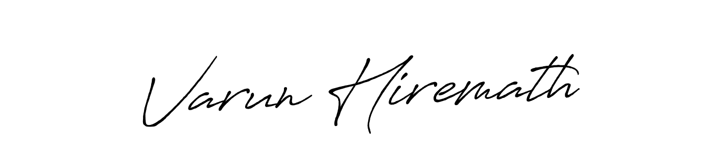 Make a short Varun Hiremath signature style. Manage your documents anywhere anytime using Antro_Vectra_Bolder. Create and add eSignatures, submit forms, share and send files easily. Varun Hiremath signature style 7 images and pictures png
