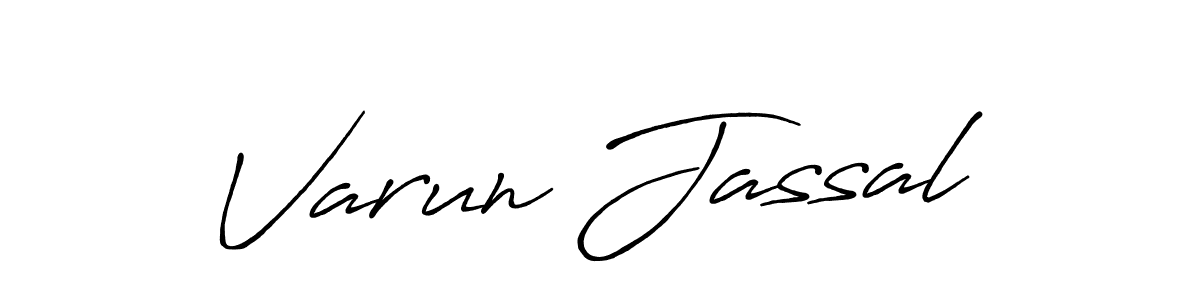 Make a beautiful signature design for name Varun Jassal. With this signature (Antro_Vectra_Bolder) style, you can create a handwritten signature for free. Varun Jassal signature style 7 images and pictures png