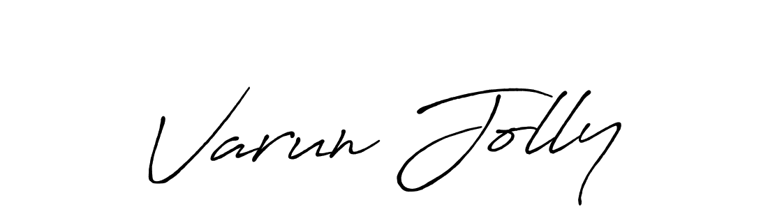 The best way (Antro_Vectra_Bolder) to make a short signature is to pick only two or three words in your name. The name Varun Jolly include a total of six letters. For converting this name. Varun Jolly signature style 7 images and pictures png
