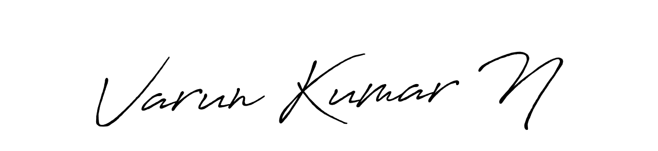 Here are the top 10 professional signature styles for the name Varun Kumar N. These are the best autograph styles you can use for your name. Varun Kumar N signature style 7 images and pictures png