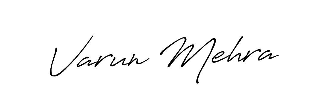 Also You can easily find your signature by using the search form. We will create Varun Mehra name handwritten signature images for you free of cost using Antro_Vectra_Bolder sign style. Varun Mehra signature style 7 images and pictures png