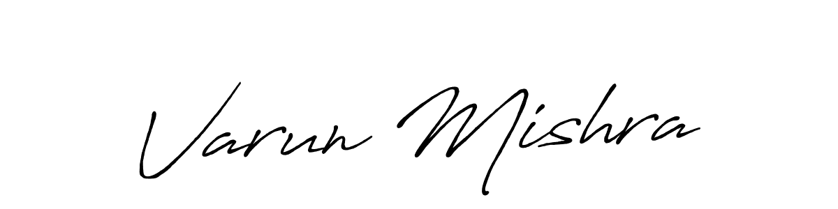 Varun Mishra stylish signature style. Best Handwritten Sign (Antro_Vectra_Bolder) for my name. Handwritten Signature Collection Ideas for my name Varun Mishra. Varun Mishra signature style 7 images and pictures png