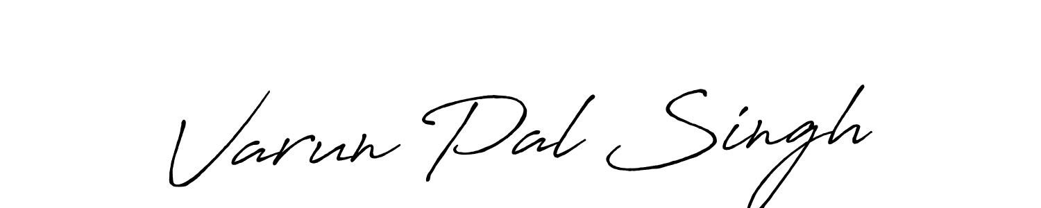 How to make Varun Pal Singh name signature. Use Antro_Vectra_Bolder style for creating short signs online. This is the latest handwritten sign. Varun Pal Singh signature style 7 images and pictures png