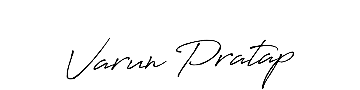 Make a beautiful signature design for name Varun Pratap. With this signature (Antro_Vectra_Bolder) style, you can create a handwritten signature for free. Varun Pratap signature style 7 images and pictures png