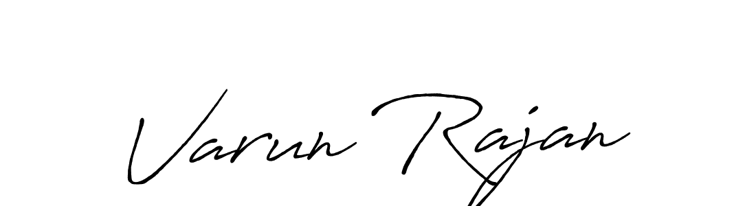 Make a beautiful signature design for name Varun Rajan. With this signature (Antro_Vectra_Bolder) style, you can create a handwritten signature for free. Varun Rajan signature style 7 images and pictures png