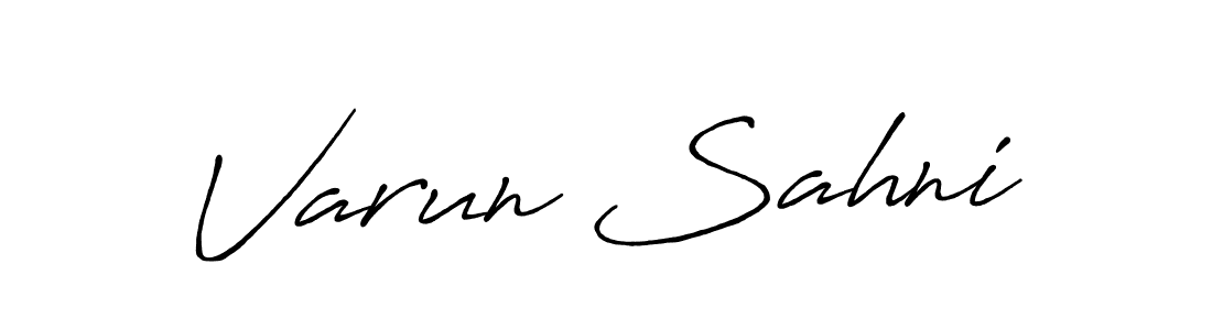 Make a beautiful signature design for name Varun Sahni. Use this online signature maker to create a handwritten signature for free. Varun Sahni signature style 7 images and pictures png