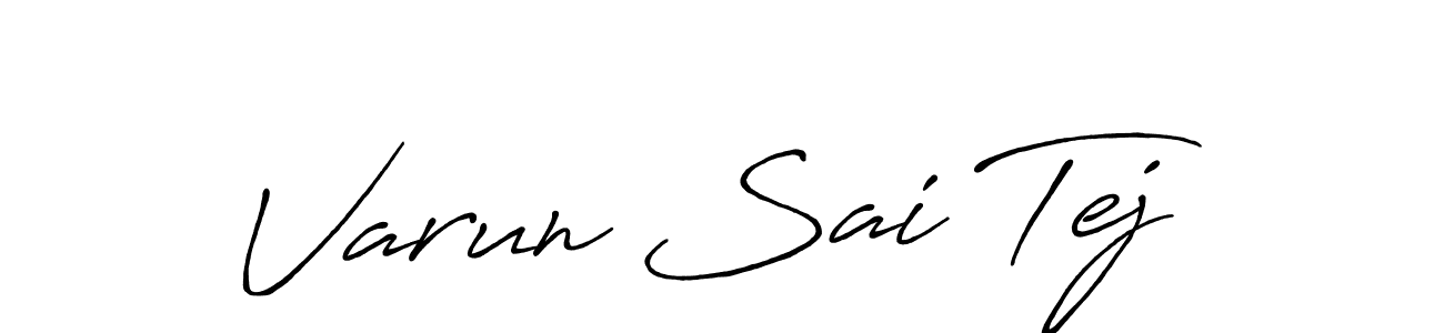 Design your own signature with our free online signature maker. With this signature software, you can create a handwritten (Antro_Vectra_Bolder) signature for name Varun Sai Tej. Varun Sai Tej signature style 7 images and pictures png