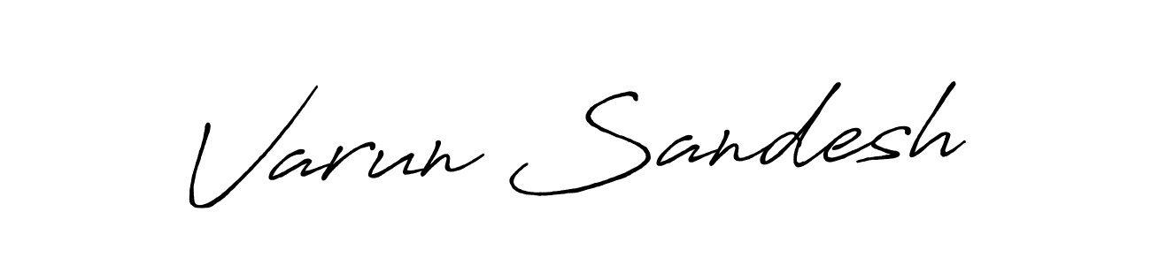 Also we have Varun Sandesh name is the best signature style. Create professional handwritten signature collection using Antro_Vectra_Bolder autograph style. Varun Sandesh signature style 7 images and pictures png