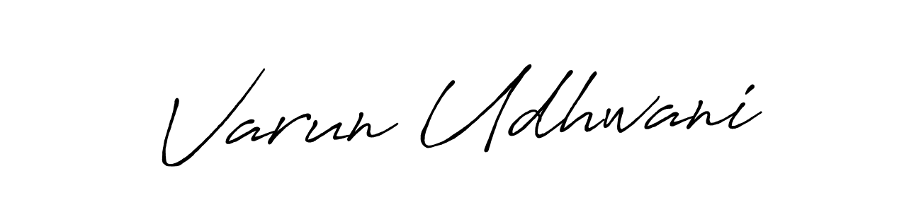 Design your own signature with our free online signature maker. With this signature software, you can create a handwritten (Antro_Vectra_Bolder) signature for name Varun Udhwani. Varun Udhwani signature style 7 images and pictures png