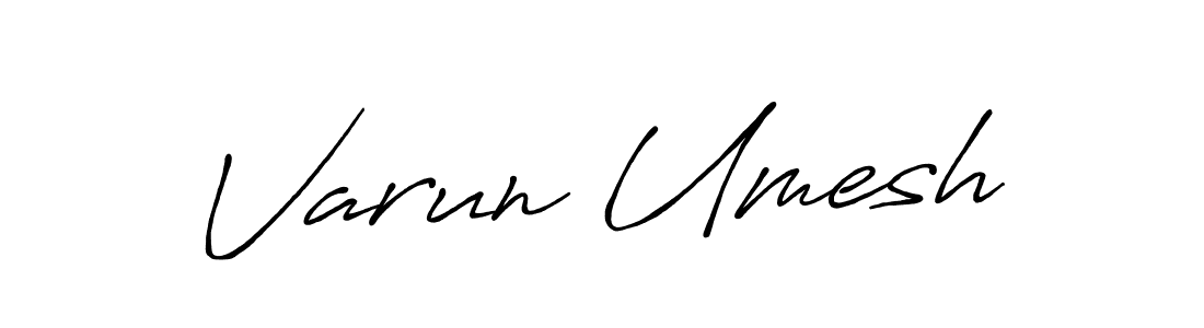 It looks lik you need a new signature style for name Varun Umesh. Design unique handwritten (Antro_Vectra_Bolder) signature with our free signature maker in just a few clicks. Varun Umesh signature style 7 images and pictures png