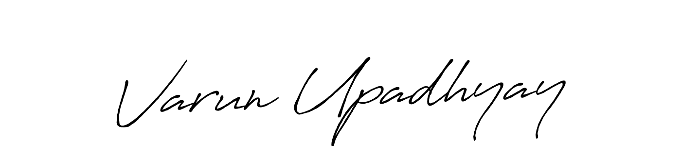 Use a signature maker to create a handwritten signature online. With this signature software, you can design (Antro_Vectra_Bolder) your own signature for name Varun Upadhyay. Varun Upadhyay signature style 7 images and pictures png