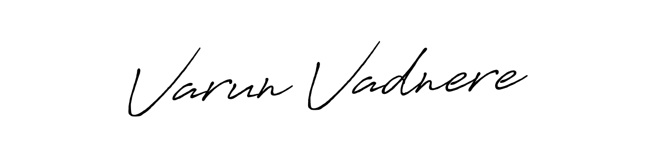 You can use this online signature creator to create a handwritten signature for the name Varun Vadnere. This is the best online autograph maker. Varun Vadnere signature style 7 images and pictures png