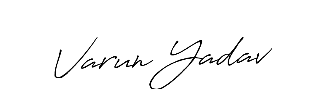 Varun Yadav stylish signature style. Best Handwritten Sign (Antro_Vectra_Bolder) for my name. Handwritten Signature Collection Ideas for my name Varun Yadav. Varun Yadav signature style 7 images and pictures png