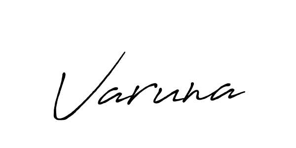 How to make Varuna signature? Antro_Vectra_Bolder is a professional autograph style. Create handwritten signature for Varuna name. Varuna signature style 7 images and pictures png