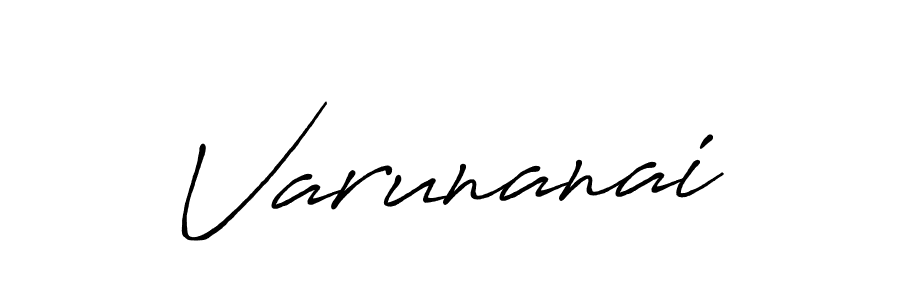 Create a beautiful signature design for name Varunanai. With this signature (Antro_Vectra_Bolder) fonts, you can make a handwritten signature for free. Varunanai signature style 7 images and pictures png