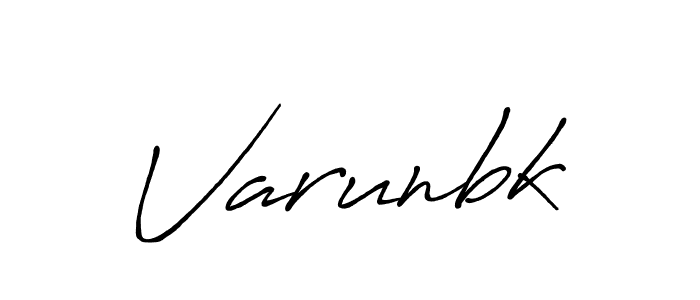 Make a beautiful signature design for name Varunbk. With this signature (Antro_Vectra_Bolder) style, you can create a handwritten signature for free. Varunbk signature style 7 images and pictures png