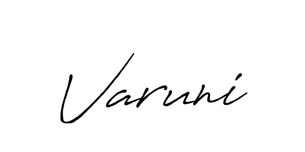 It looks lik you need a new signature style for name Varuni. Design unique handwritten (Antro_Vectra_Bolder) signature with our free signature maker in just a few clicks. Varuni signature style 7 images and pictures png