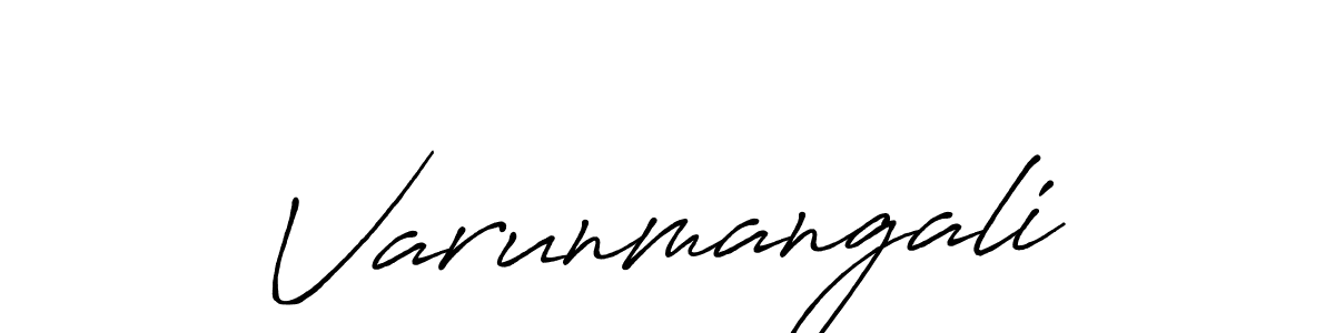 Make a beautiful signature design for name Varunmangali. With this signature (Antro_Vectra_Bolder) style, you can create a handwritten signature for free. Varunmangali signature style 7 images and pictures png