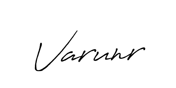 How to make Varunr name signature. Use Antro_Vectra_Bolder style for creating short signs online. This is the latest handwritten sign. Varunr signature style 7 images and pictures png