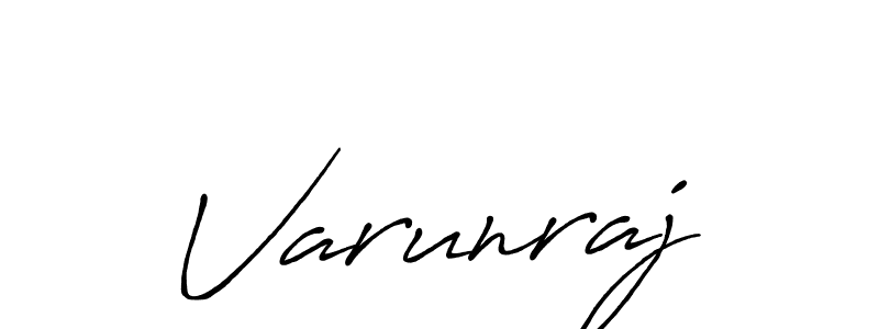 How to make Varunraj name signature. Use Antro_Vectra_Bolder style for creating short signs online. This is the latest handwritten sign. Varunraj signature style 7 images and pictures png