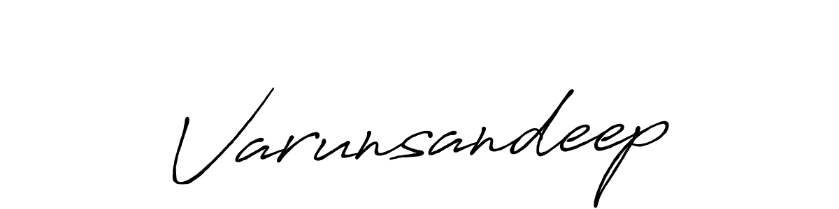 Use a signature maker to create a handwritten signature online. With this signature software, you can design (Antro_Vectra_Bolder) your own signature for name Varunsandeep. Varunsandeep signature style 7 images and pictures png