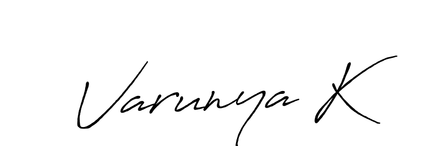 How to Draw Varunya K signature style? Antro_Vectra_Bolder is a latest design signature styles for name Varunya K. Varunya K signature style 7 images and pictures png