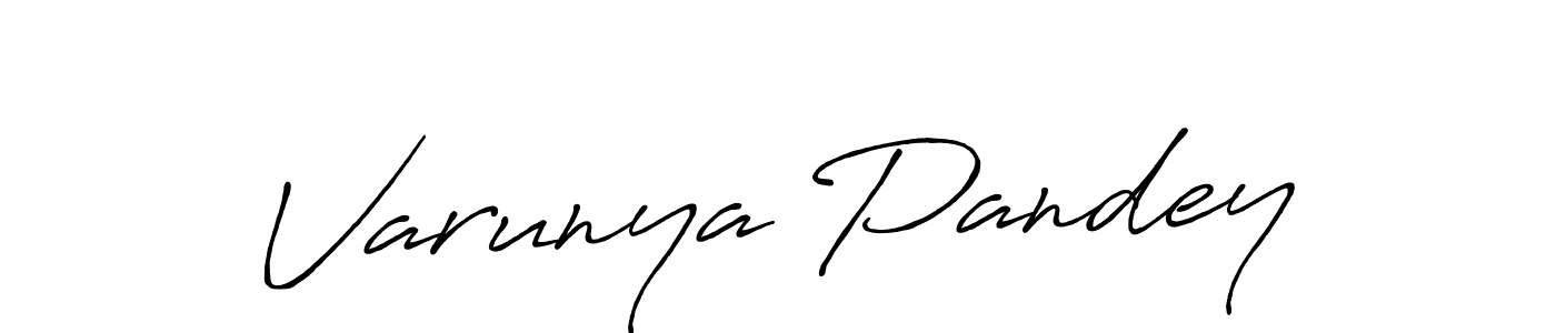 It looks lik you need a new signature style for name Varunya Pandey. Design unique handwritten (Antro_Vectra_Bolder) signature with our free signature maker in just a few clicks. Varunya Pandey signature style 7 images and pictures png