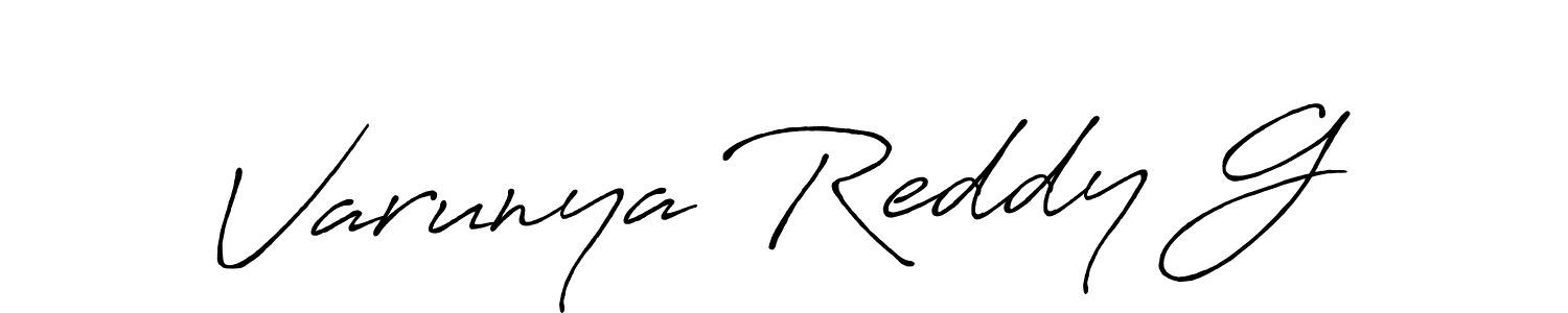 How to Draw Varunya Reddy G signature style? Antro_Vectra_Bolder is a latest design signature styles for name Varunya Reddy G. Varunya Reddy G signature style 7 images and pictures png