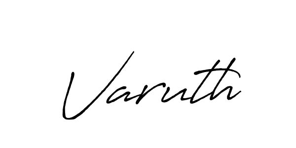 Similarly Antro_Vectra_Bolder is the best handwritten signature design. Signature creator online .You can use it as an online autograph creator for name Varuth. Varuth signature style 7 images and pictures png