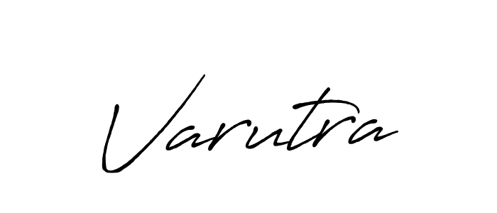 Design your own signature with our free online signature maker. With this signature software, you can create a handwritten (Antro_Vectra_Bolder) signature for name Varutra. Varutra signature style 7 images and pictures png