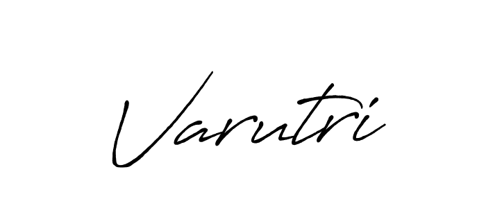 Use a signature maker to create a handwritten signature online. With this signature software, you can design (Antro_Vectra_Bolder) your own signature for name Varutri. Varutri signature style 7 images and pictures png