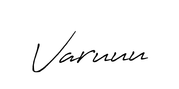 Make a beautiful signature design for name Varuuu. With this signature (Antro_Vectra_Bolder) style, you can create a handwritten signature for free. Varuuu signature style 7 images and pictures png