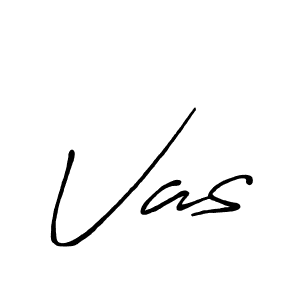 Vas stylish signature style. Best Handwritten Sign (Antro_Vectra_Bolder) for my name. Handwritten Signature Collection Ideas for my name Vas. Vas signature style 7 images and pictures png