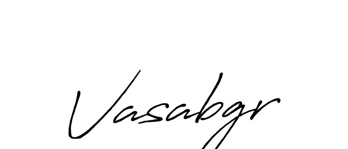 How to make Vasabgr name signature. Use Antro_Vectra_Bolder style for creating short signs online. This is the latest handwritten sign. Vasabgr signature style 7 images and pictures png