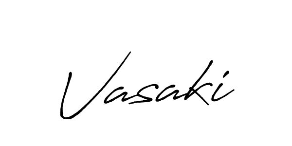 Use a signature maker to create a handwritten signature online. With this signature software, you can design (Antro_Vectra_Bolder) your own signature for name Vasaki. Vasaki signature style 7 images and pictures png