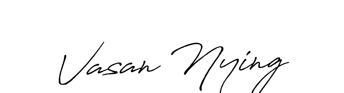 How to Draw Vasan Nying signature style? Antro_Vectra_Bolder is a latest design signature styles for name Vasan Nying. Vasan Nying signature style 7 images and pictures png