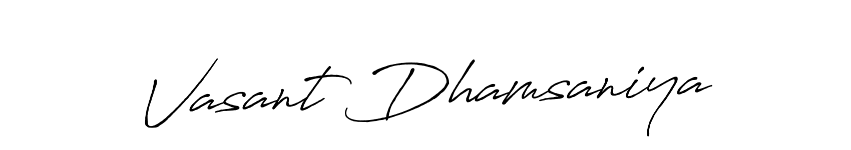 How to Draw Vasant Dhamsaniya signature style? Antro_Vectra_Bolder is a latest design signature styles for name Vasant Dhamsaniya. Vasant Dhamsaniya signature style 7 images and pictures png