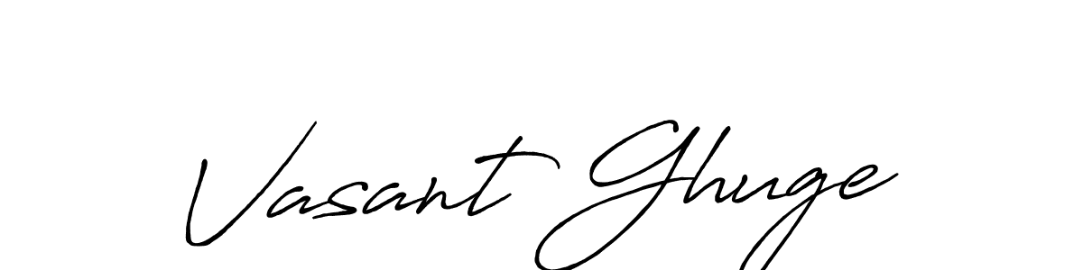 Use a signature maker to create a handwritten signature online. With this signature software, you can design (Antro_Vectra_Bolder) your own signature for name Vasant Ghuge. Vasant Ghuge signature style 7 images and pictures png