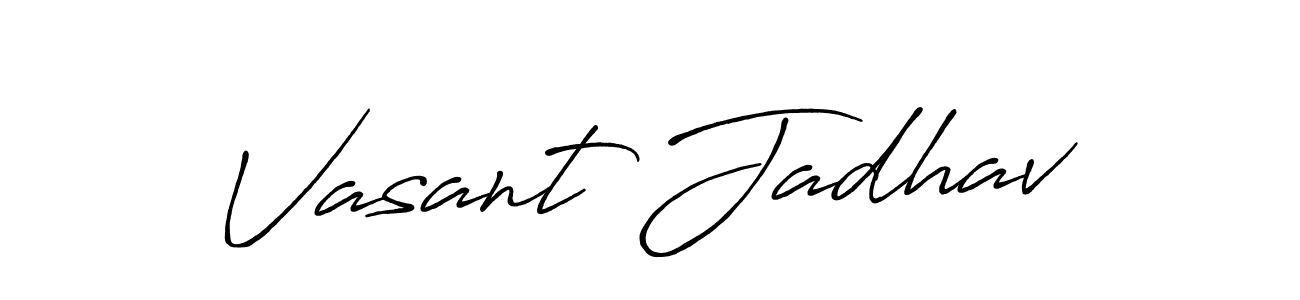 Antro_Vectra_Bolder is a professional signature style that is perfect for those who want to add a touch of class to their signature. It is also a great choice for those who want to make their signature more unique. Get Vasant Jadhav name to fancy signature for free. Vasant Jadhav signature style 7 images and pictures png