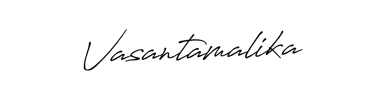 if you are searching for the best signature style for your name Vasantamalika. so please give up your signature search. here we have designed multiple signature styles  using Antro_Vectra_Bolder. Vasantamalika signature style 7 images and pictures png