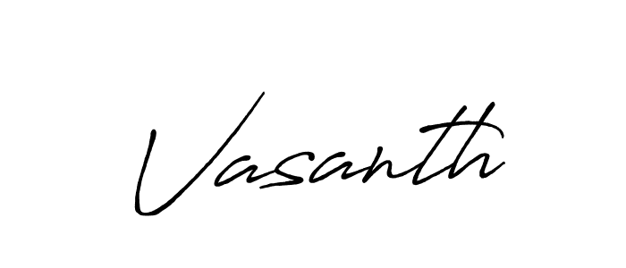 Design your own signature with our free online signature maker. With this signature software, you can create a handwritten (Antro_Vectra_Bolder) signature for name Vasanth. Vasanth signature style 7 images and pictures png