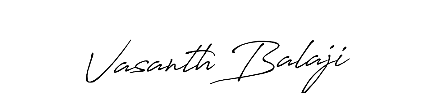 The best way (Antro_Vectra_Bolder) to make a short signature is to pick only two or three words in your name. The name Vasanth Balaji include a total of six letters. For converting this name. Vasanth Balaji signature style 7 images and pictures png