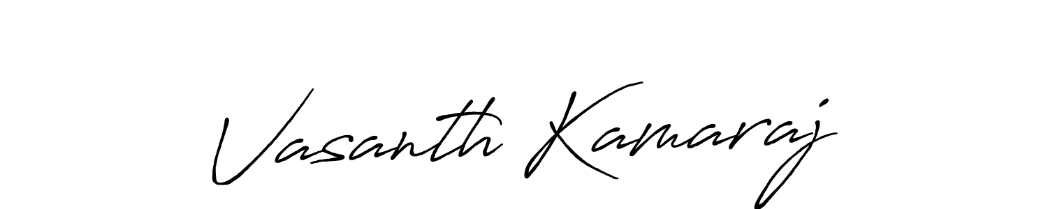 Design your own signature with our free online signature maker. With this signature software, you can create a handwritten (Antro_Vectra_Bolder) signature for name Vasanth Kamaraj. Vasanth Kamaraj signature style 7 images and pictures png