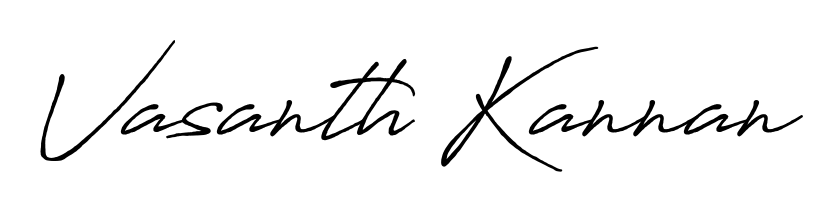 A dynamic signature style for Vasanth Kannan using Antro_Vectra_Bolder script. Designed to look authentic, handwritten, and professional. Vasanth Kannan signature style 7 images and pictures png